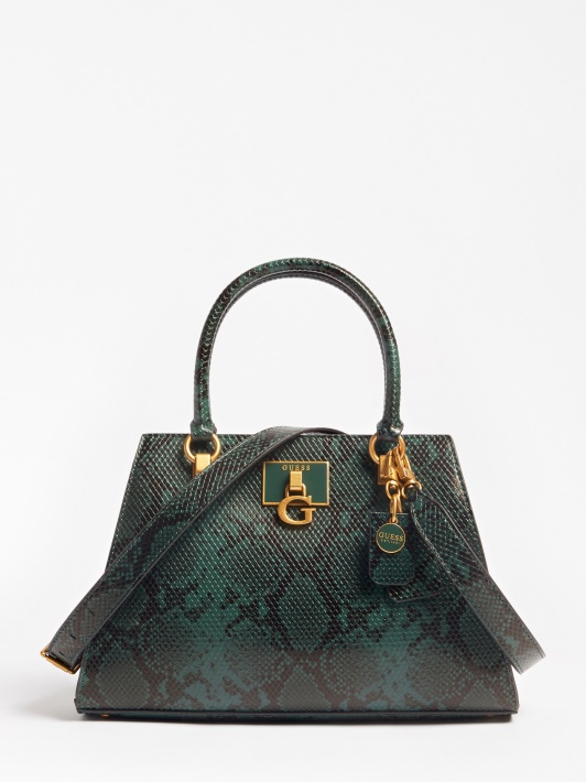 žalia Katey Python Print Rankinė Spėlioti