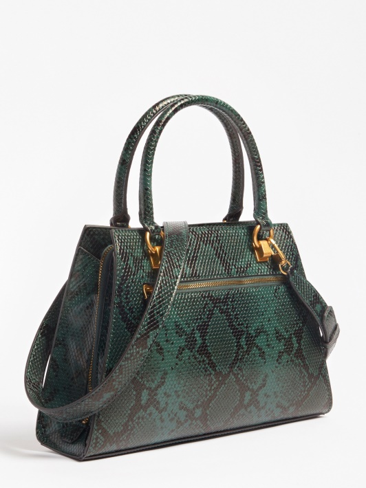 žalia Katey Python Print Rankinė Spėlioti