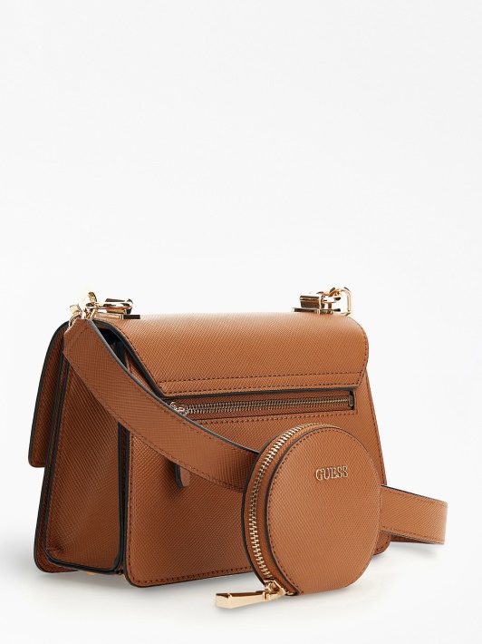 Rudas Spėjimas Alexie Saffiano Mini Crossbody