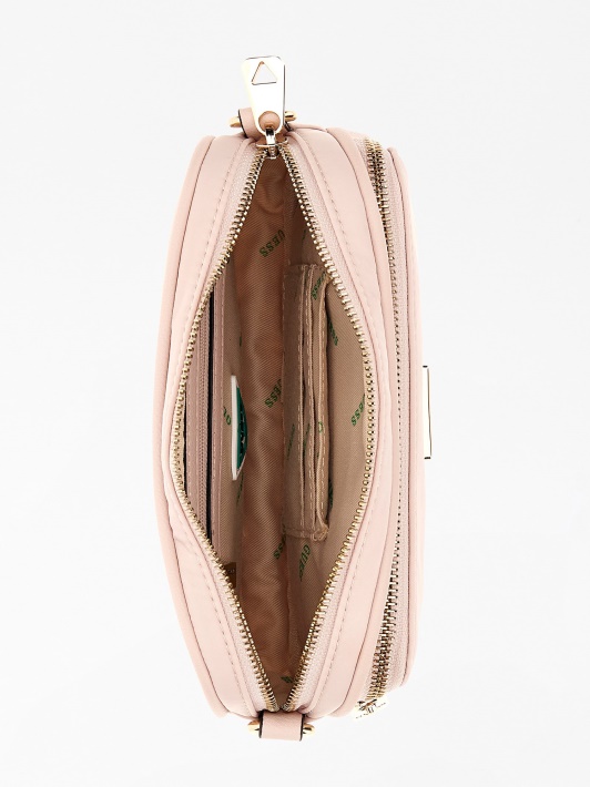 Gemma Saffiano Mini Crossbody Guess Rožinė
