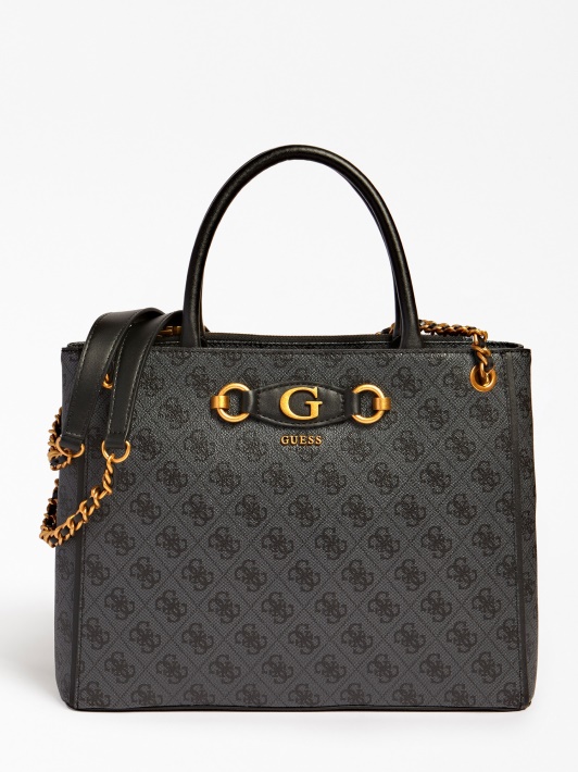 Izzy 4g Logo Maxi Rankinė Guess Pilka