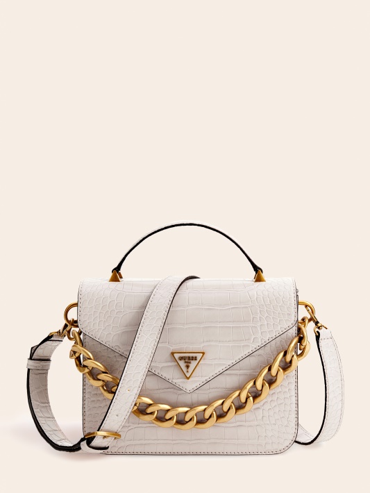 Atspėti Retour Croc Print Mini Rankinė Balta