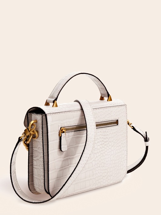 Atspėti Retour Croc Print Mini Rankinė Balta