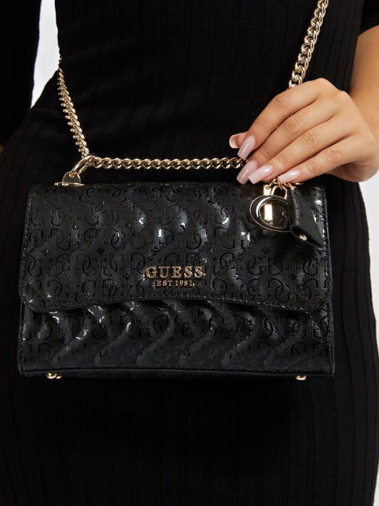 Sasky 4g Logotipas Mini Crossbody Juodas Spėjimas