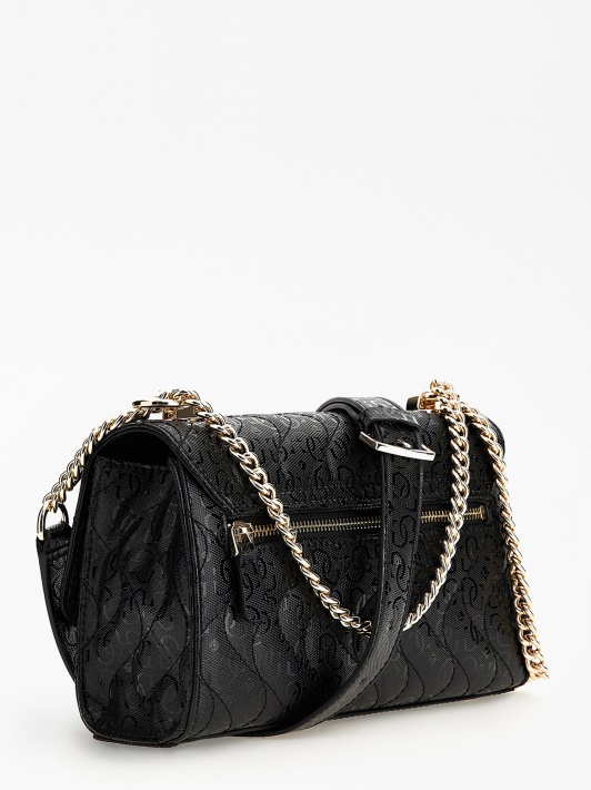 Sasky 4g Logotipas Mini Crossbody Juodas Spėjimas