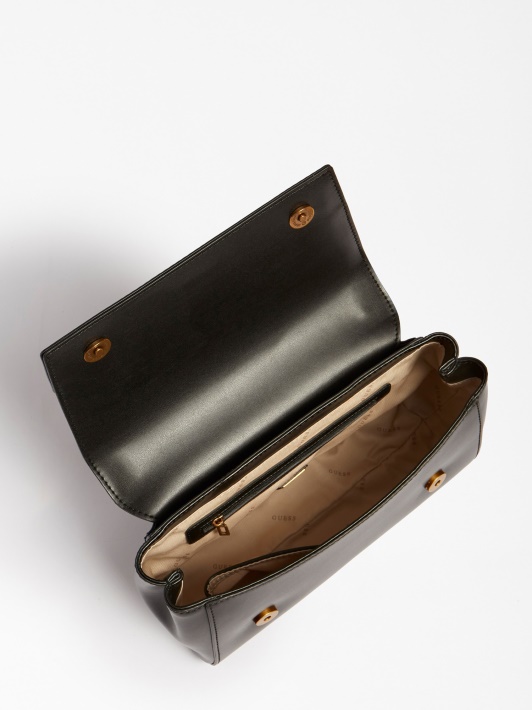 Juoda Katey Dygsniuota Crossbody Bag Spėlionė