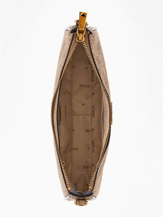 Guess Nell 4g Logotipas Mini Crossbody šviesiai Mėlynas