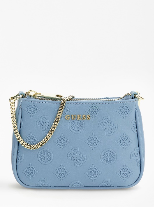 šviesiai Mėlynas 4g Bijūnų Logotipas Mini Crossbody Bag Spėlioti