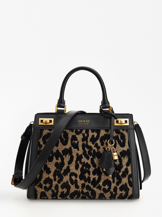 Juoda Guess Katey Animalier Rankinė