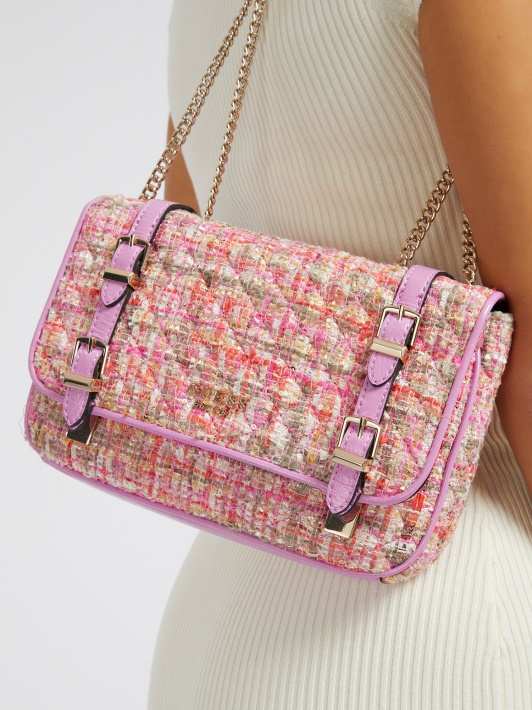 Adamas Tvidas Crossbody Pink Spėjimas