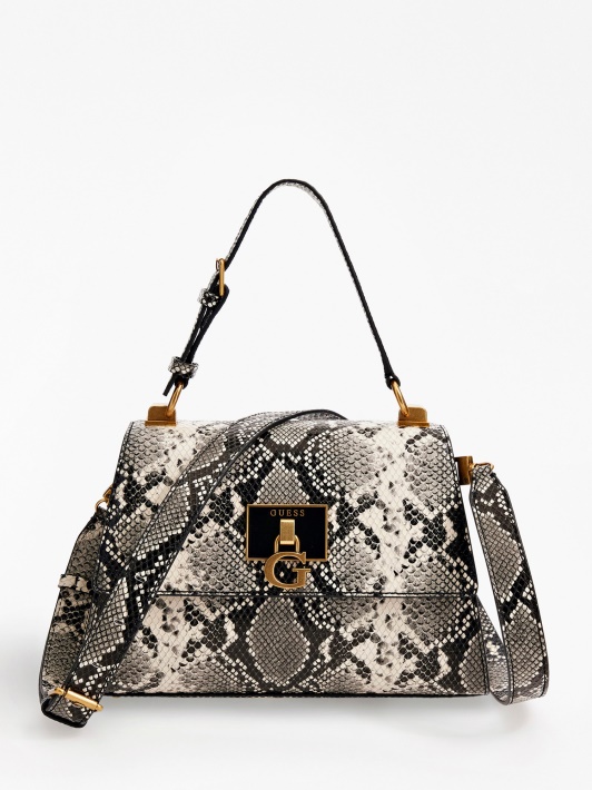 Katey Python Print Rankinė Guess Juoda