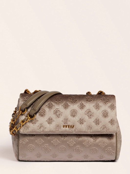 Pilka Kimi Aksominė Crossbody Bag Spėlioti