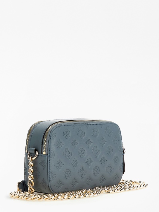 Atspėkite šviesiai Mėlyną Noelle Su įspaudu Logotipu Mini Crossbody