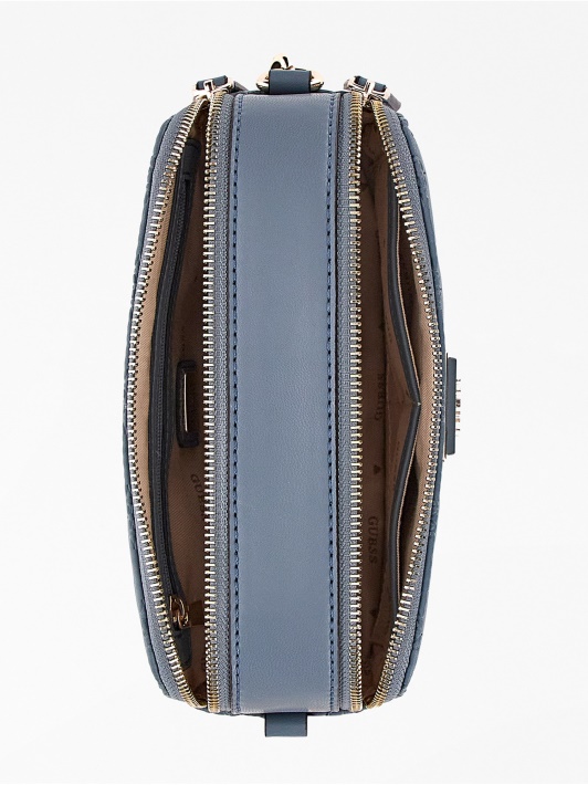 Atspėkite šviesiai Mėlyną Noelle Su įspaudu Logotipu Mini Crossbody