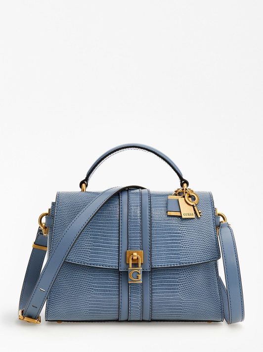 Ginevra Python-print Mini Rankinė šviesiai Mėlyna Spėjimas