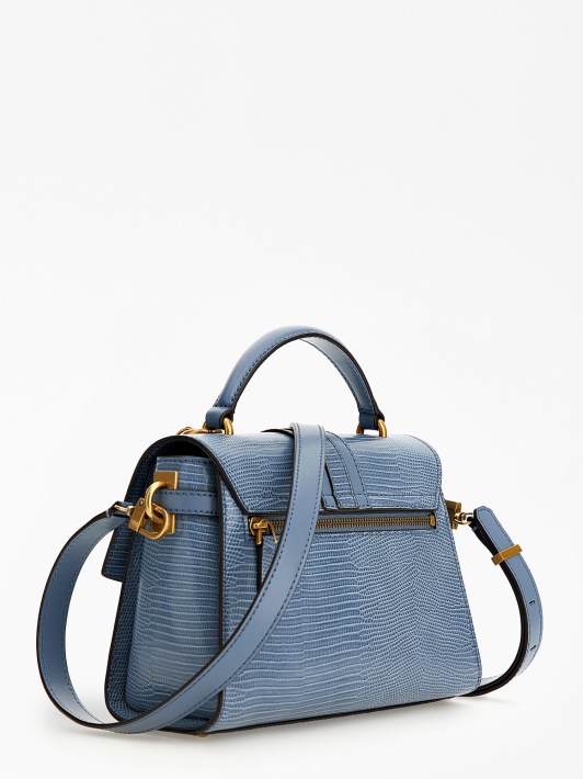 Ginevra Python-print Mini Rankinė šviesiai Mėlyna Spėjimas