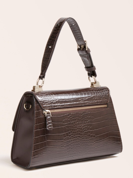 Ruda Guess Stephi Croc Spausdinimo Rankinė