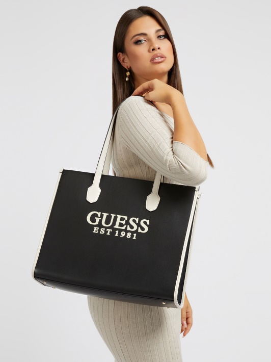 Juodas Guess Silvana Pečių Krepšys