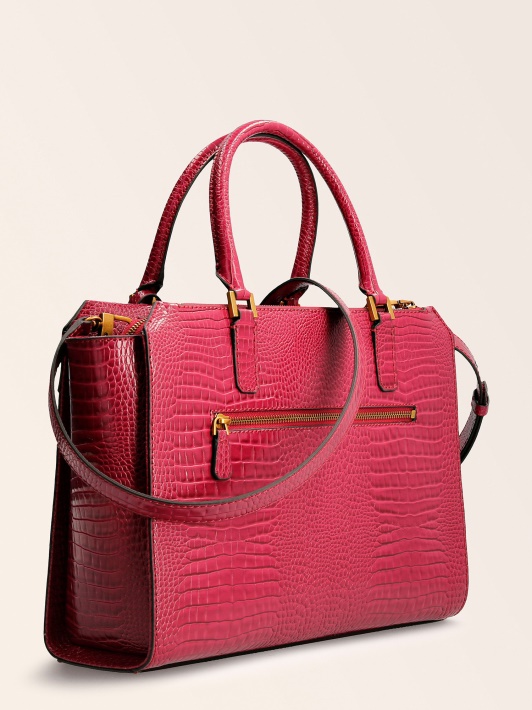 Raffie Croc Print Rankinė Violetinė Spėjimas