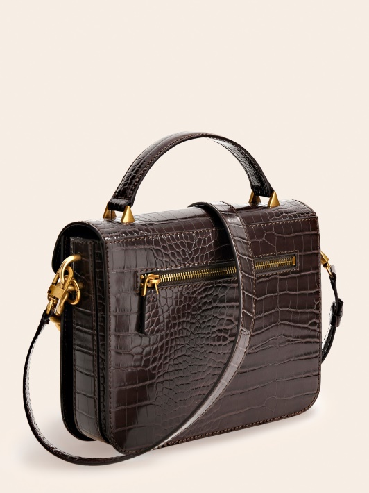 Retour Croc Print Mini Rankinė Guess Ruda