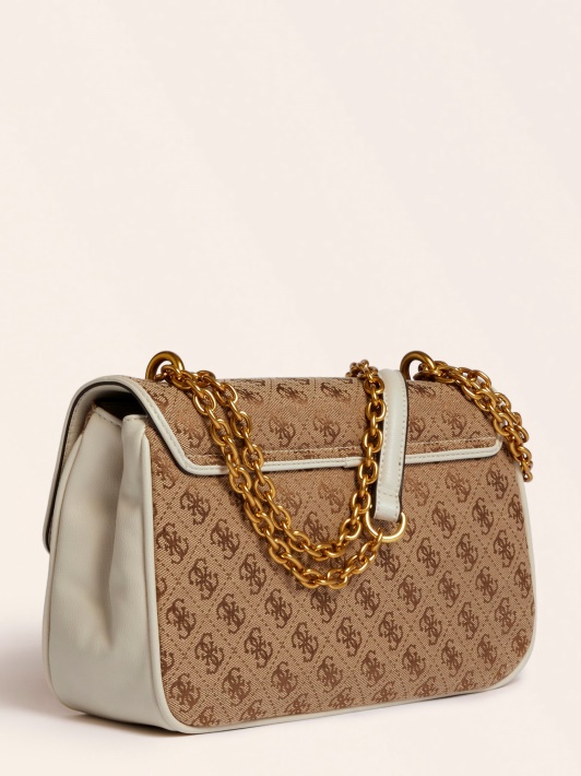 Baltas Guess Aileen 4g Logotipas Crossbody Krepšys