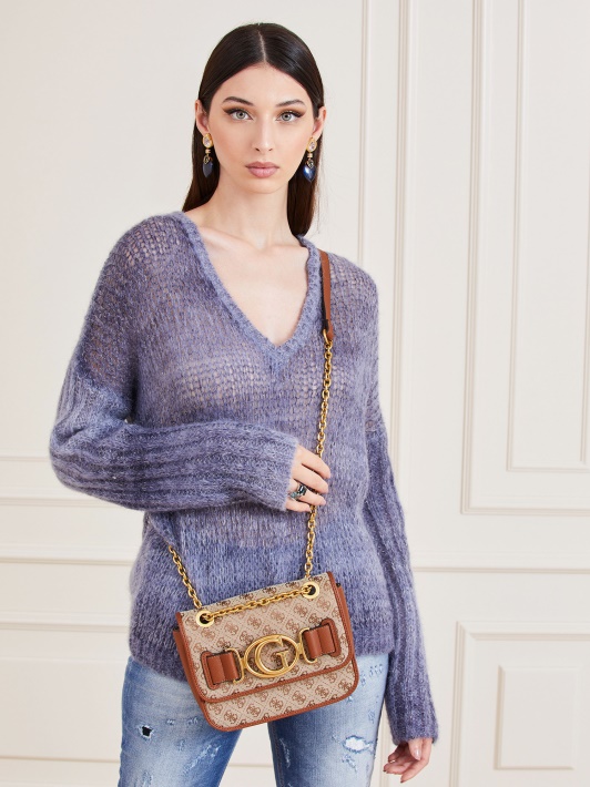Guess Aileen 4g Logotipai Crossbody Bag Ratai