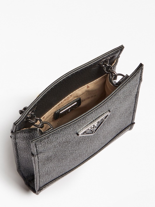 Noelle 4g ​​logotipas Mini Crossbody Bag Guess Pilkas Multi