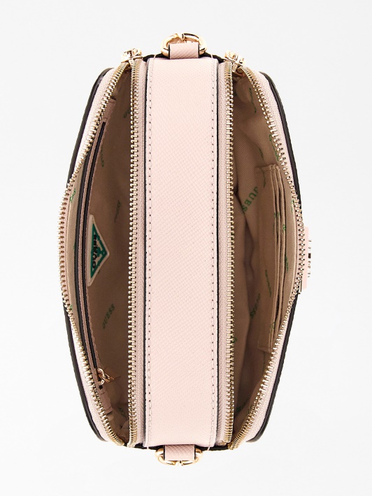 Spėkite Alexie Saffiano Mini Crossbody Rožinė
