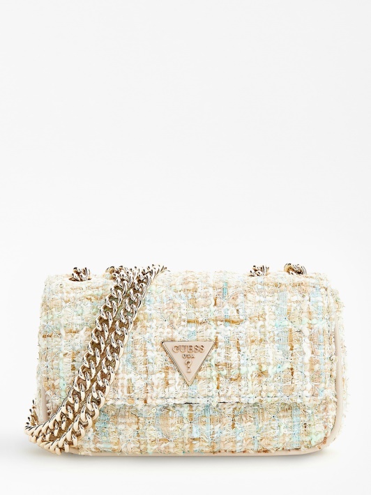 Kibirkštis Tweed Mini Crossbody Atspėti Mėlyna