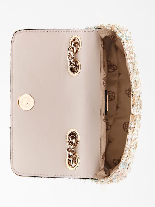 Kibirkštis Tweed Mini Crossbody Atspėti Mėlyna
