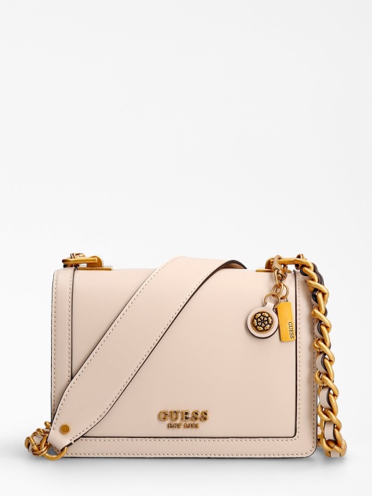 Guess Abey Mini Crossbody Cream