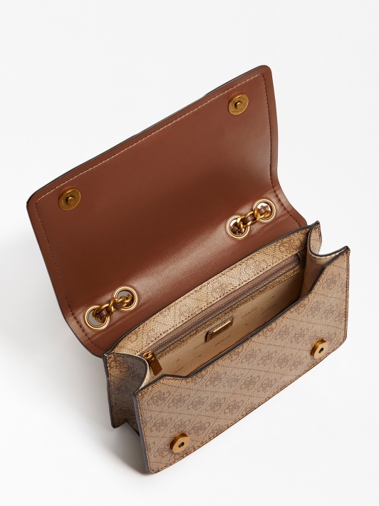 Izzy 4g Logotipas Mini Crossbody Bag Brown Spėti
