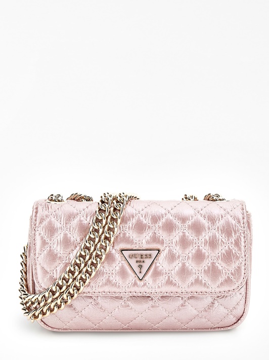 Atspėti Kibirkštinio Dygsniuotas Mini Crossbody Rožinės Spalvos