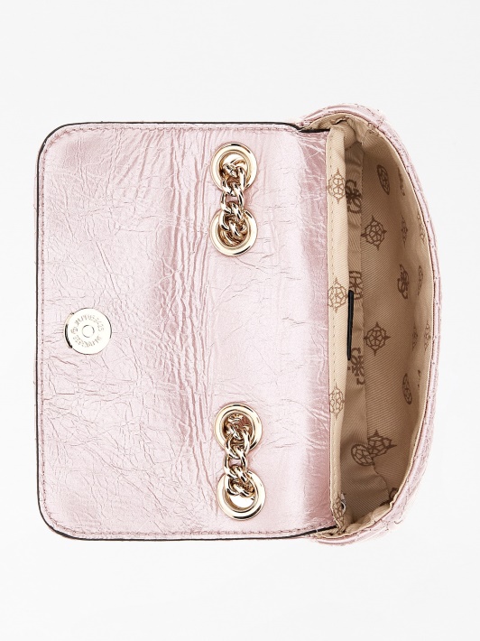 Atspėti Kibirkštinio Dygsniuotas Mini Crossbody Rožinės Spalvos