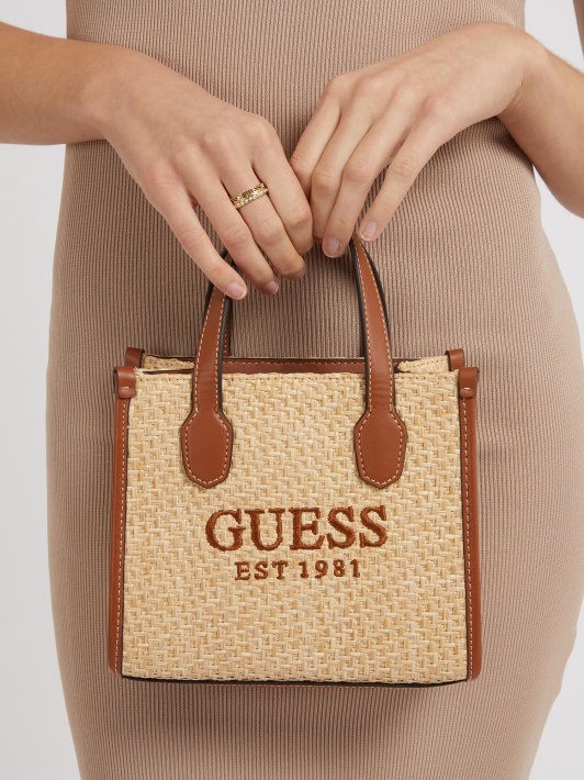 Rudas Guess Silvana Logotipo Mini Krepšys