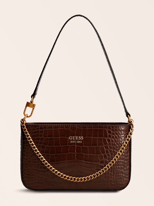 Atspėkite Katey Croc Print Mini Krepšį Ant Pečių