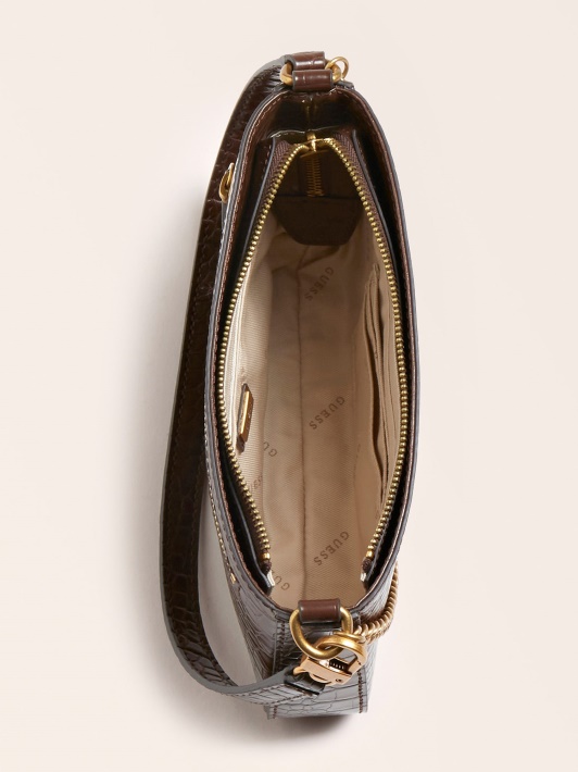 Atspėkite Katey Croc Print Mini Krepšį Ant Pečių