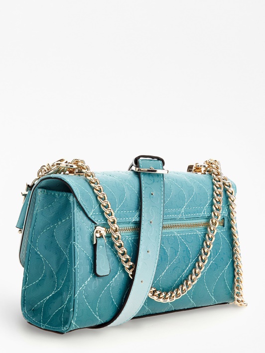 šviesiai Mėlynas Sasky 4g Logotipas Mini Crossbody Guess