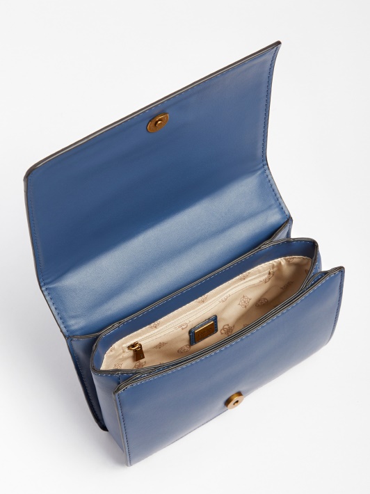 Abey Velvet Crossbody Atspėti šviesiai Mėlyną