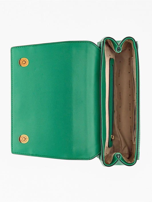 žalias Guess Katey 4g Logotipas Crossbody