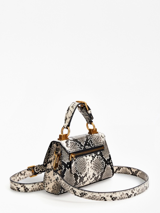 Juoda Katey Python Print Mini Rankinė Spėlioti