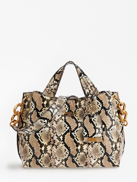 Zed Python-print Rankinė Guess Multi Beige