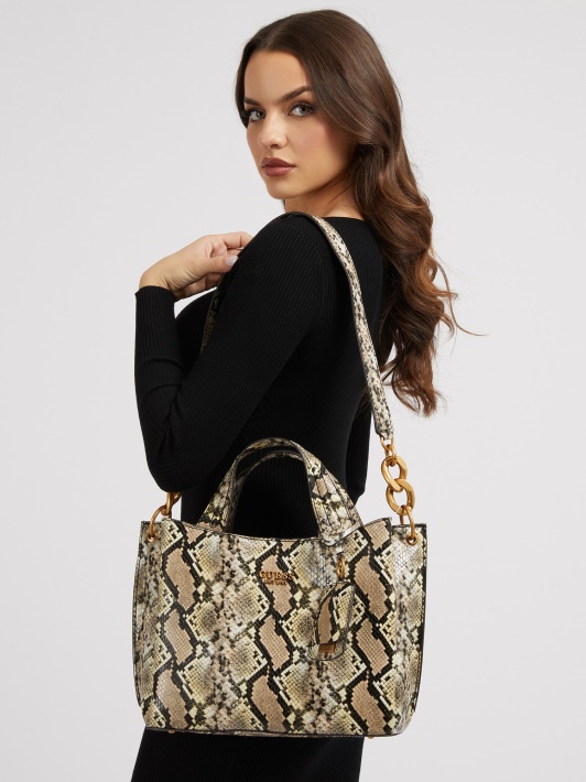 Zed Python-print Rankinė Guess Multi Beige