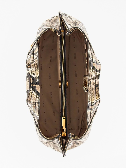 Zed Python-print Rankinė Guess Multi Beige