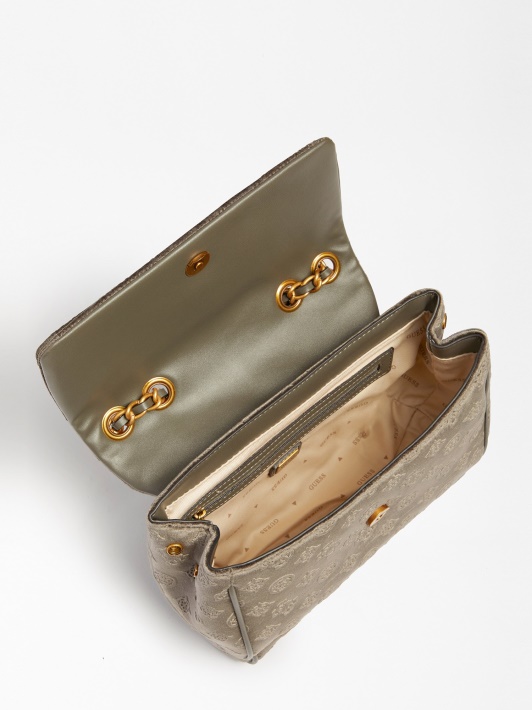Inia Aksominis Crossbody Bag Pilkas Spėjimas