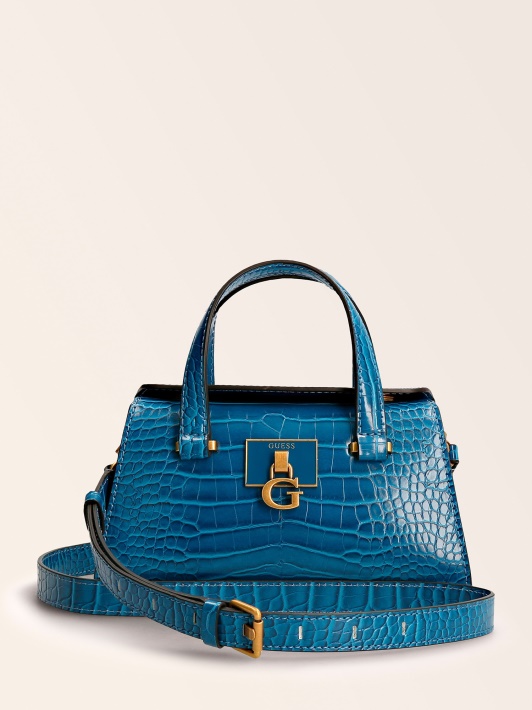 Spėkite Stephi Croc Print Mini Rankinė Mėlyna