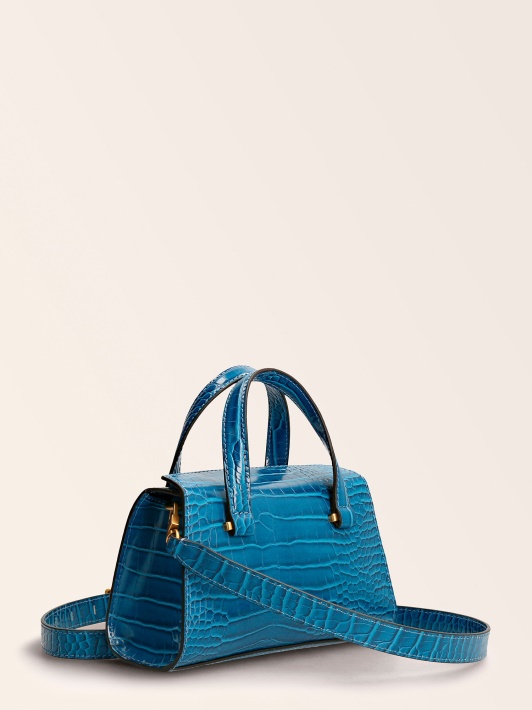 Spėkite Stephi Croc Print Mini Rankinė Mėlyna