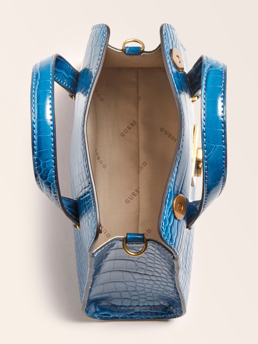 Spėkite Stephi Croc Print Mini Rankinė Mėlyna