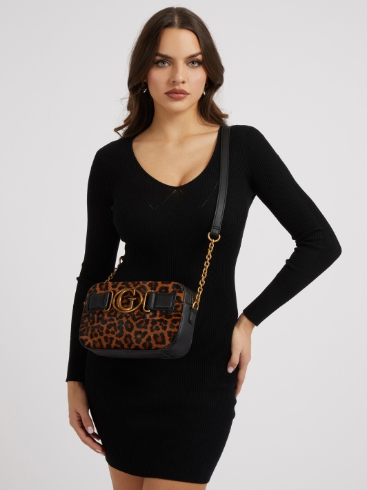 Atspėkite Animalier Aviana Natūralios Odos Mini Crossbody