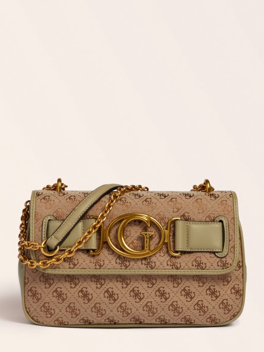 Atspėkite žalią Aileen 4g Logotipą Crossbody Krepšys